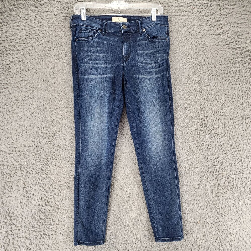 Cookie Johnson Jeans Womens 28 Wisdom Ankle Skinny Blue Stretch *GUC*